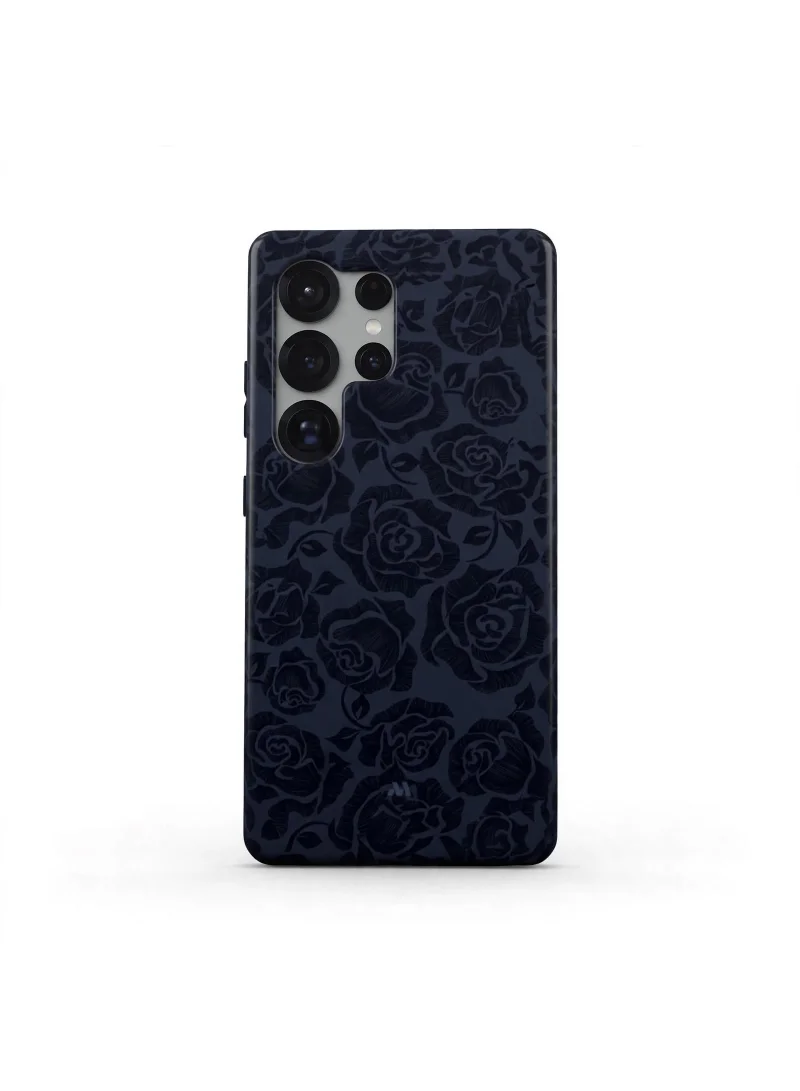 Mobcos Samsung Galaxy S25 Ultra Midnight Premium Case Compatible with Hybrid Dual-Layer Hard Shell + Silicone Protection - Scratch-Resistant Shockproof Mobile Cover