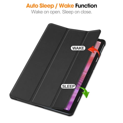ProElite Cover for Lenovo Tab 10.1 inch 2025 Case Cover, Sleek Smart Flip Case Cover for Lenovo Tab 10.1 inch 2025 Tablet (Support Auto Sleep Wake), Black - Image 3