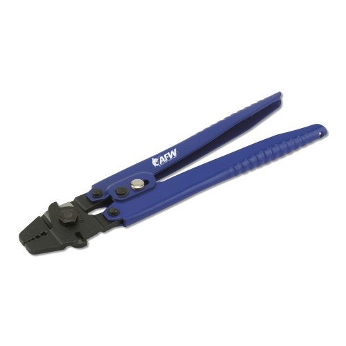 AFW American Fishing Wire Econo Crimping Pliers – Carbon Steel Crimp Tool with 4 Dies for Aluminum & Copper Sleeves (0.1–2.2mm OD) – Built-In Side Cutters & Safety Lock - Image 4