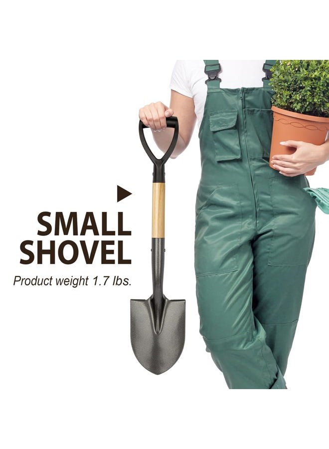 VNIMTI Shovel for Digging，Small Round Shovel with an Overall Length of 28 Inches，Kids Beach Shovel with D-Handel,Mini Garden Shovel,Car Snow Shovel - Image 4