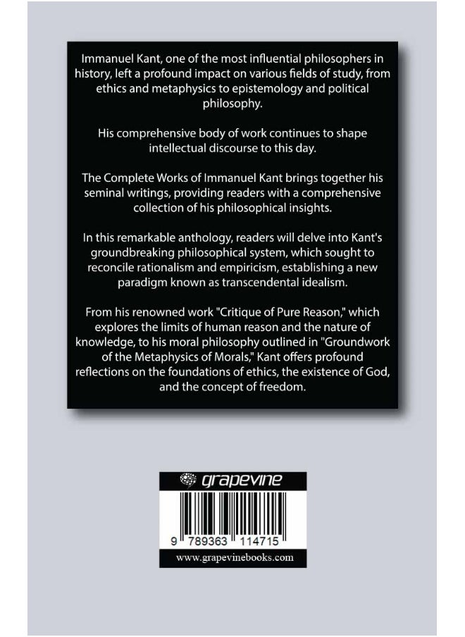REPRO BOOKS LIMITED Complete Works of Immanuel Kant: Including The Critique of Pure Reason, The Critique of Practical Reason, Kant’s Critique of Judgement & many others (Grapevine Edition)  - Image 2