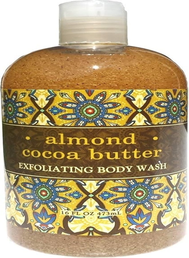 Greenwich Bay Trading Co. Exfoliating Almond Scented Body Wash - Luxury Spa Quality, Shea & Cocoa Butter Enriched - 16 Ounce (Almond Cocoa Butter)