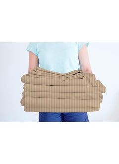 VAS COLLECTIONS VAS COLLECTIONS Premium Cotton Elastic Fitted Bedsheets with 2 Pillow Covers Double Bed with All Around Elastic 220 TC Supersoft Size 72x7810 inches Beige  - Image 5