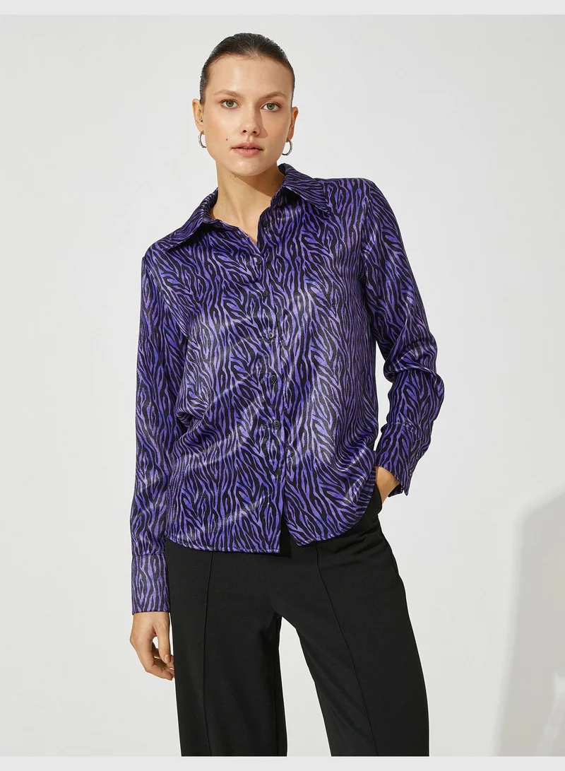 KOTON Satin Shirt Relax Fit