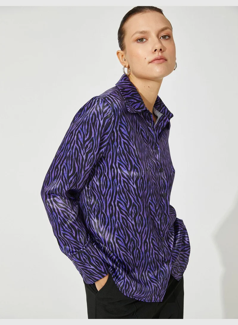 KOTON Satin Shirt Relax Fit