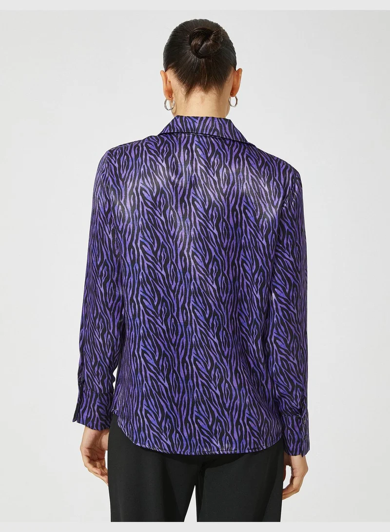 KOTON Satin Shirt Relax Fit