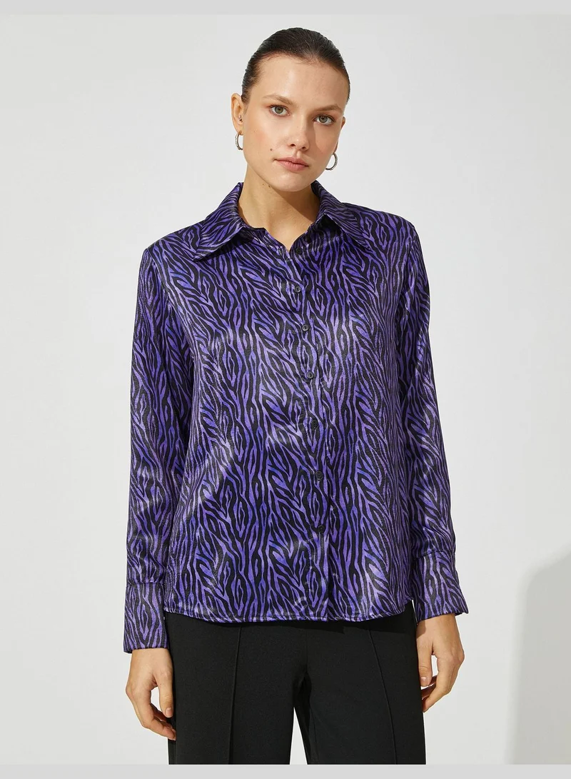 KOTON Satin Shirt Relax Fit