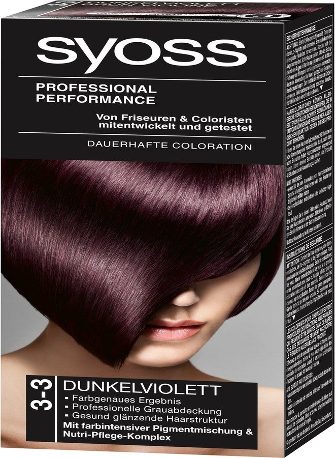 Syoss Professional Performance Coloration 3-3 Dunkelviolett 115 ml