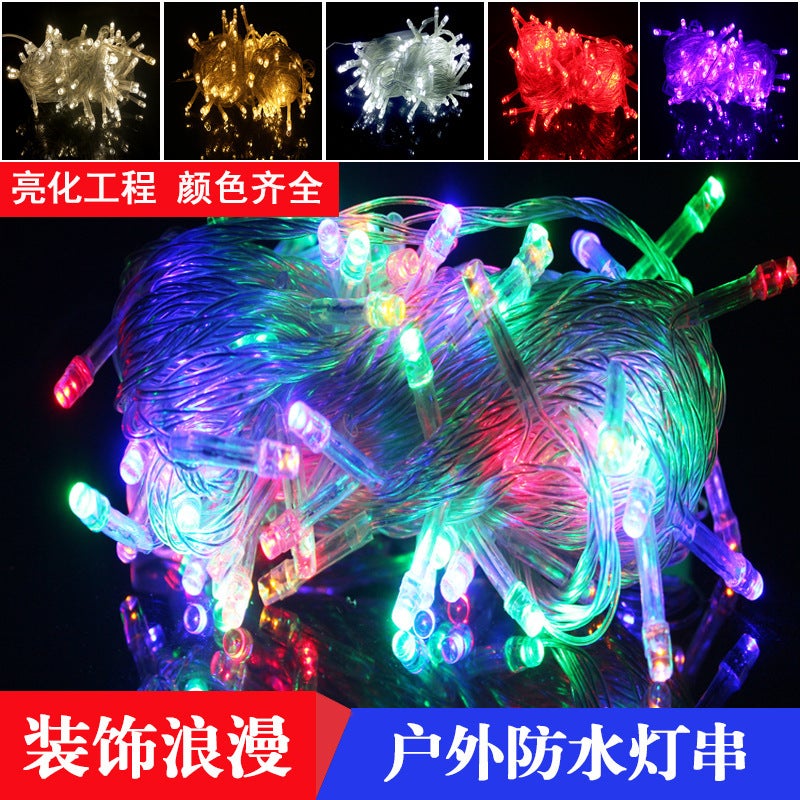 led colored light string outdoor waterproof engineering lighting starry sky holiday wedding  decoration string light factory wholesale - Image 5