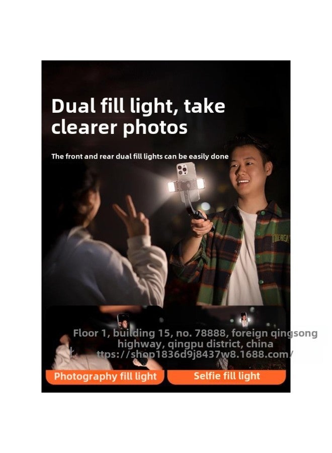 AR Intelligent Anti-shake] Yuntai Stabilizer Self-timer Camera Artifact Mobile Phone Bracket 2024 Travel Portable-Color:Portable Model  Ar Intelligent Anti-shake/dream Space/one-click Horizontal And Vertical Screen  - Image 5