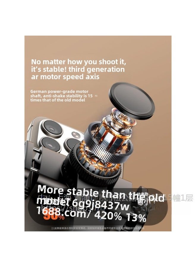 AR Intelligent Anti-shake] Yuntai Stabilizer Self-timer Camera Artifact Mobile Phone Bracket 2024 Travel Portable-Color:Portable Model  Ar Intelligent Anti-shake/dream Space/one-click Horizontal And Vertical Screen  - Image 3