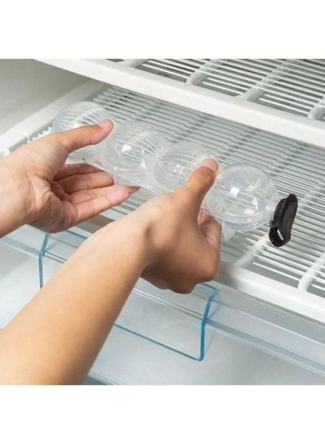 Large Diy Mould 4 hole Round Ice Ball Mold Ice Ball Maker for Cocktails - Image 3
