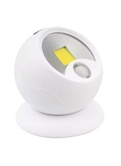 360° Rotating Spherical LED Night Light with Motion Sensor, 120 lm, Magnetic Base, Indoor Lighting for Bedroom, Closet, Hallway, Stairs, Soft Warm Light