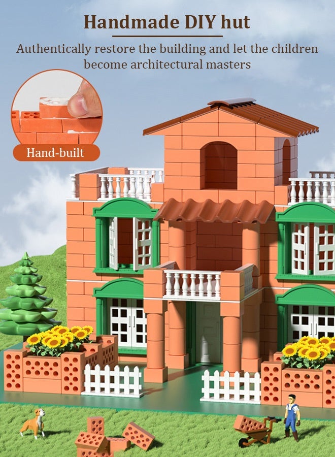 little bricklayer children's handmade DIY hut cover - Image 2