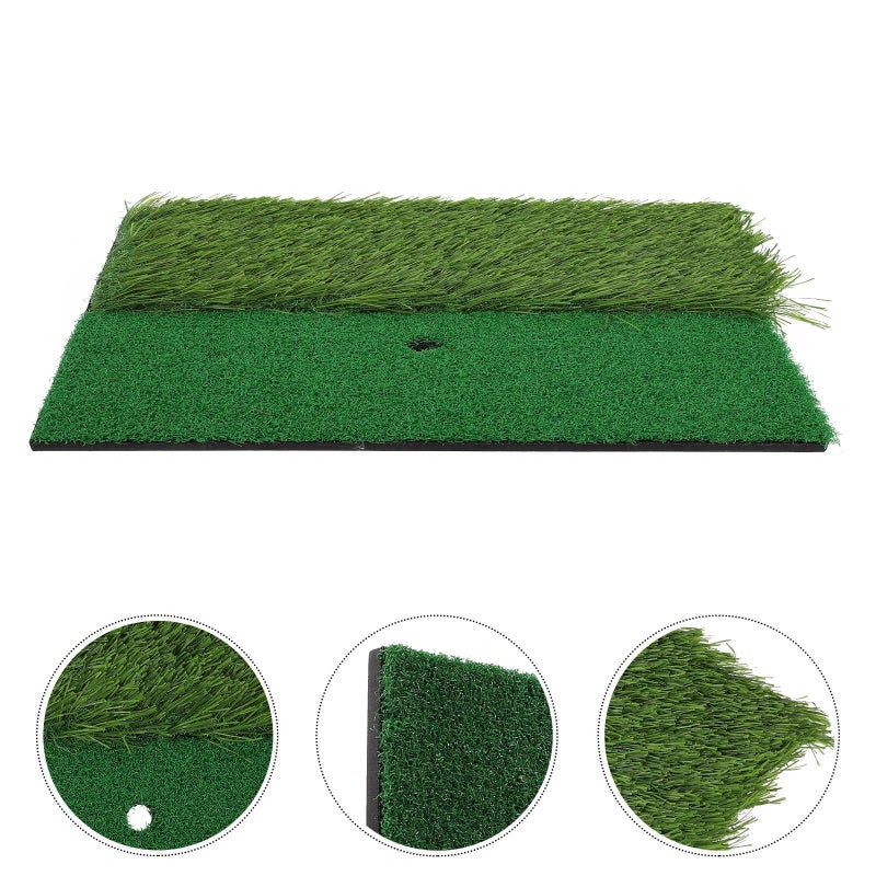 Golf Swing Practice Mat Portable Artificial Grass Hitting Pad Mini Indoor Training Mat for Beginners Home Use - Image 5