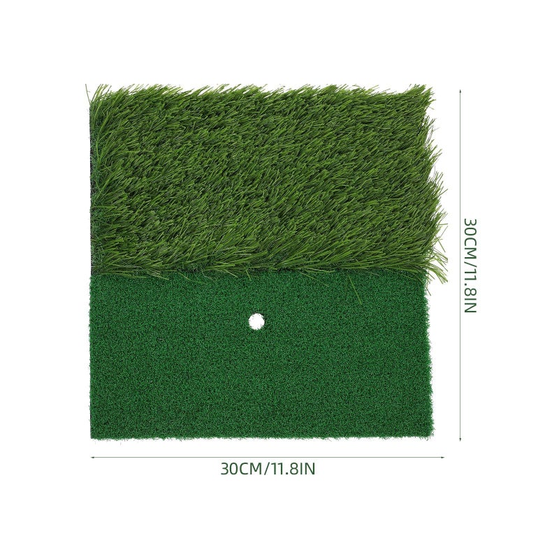 Golf Swing Practice Mat Portable Artificial Grass Hitting Pad Mini Indoor Training Mat for Beginners Home Use - Image 3