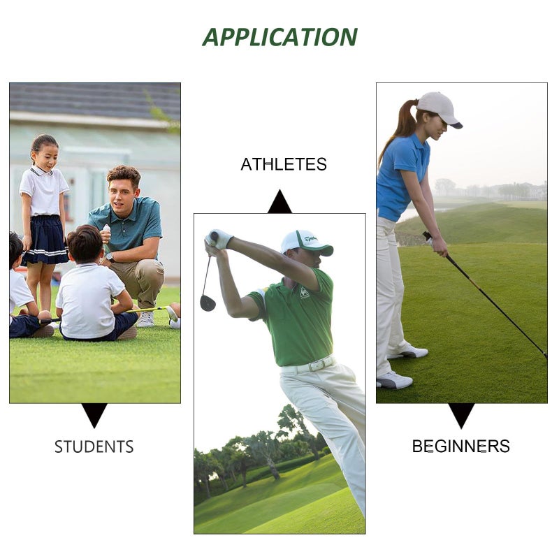 Golf Swing Practice Mat Portable Artificial Grass Hitting Pad Mini Indoor Training Mat for Beginners Home Use - Image 4