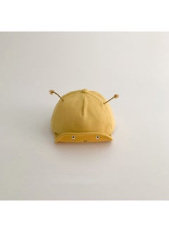 Little Red Book Recommend Baby Hat 2024 Cute Super Cute Ins Soft Brim Sun Protection Baby Cap Sun Visor Hat-Color:Yellow--Specifications:44-46CM (recommended Age 3 Months -16 Months)