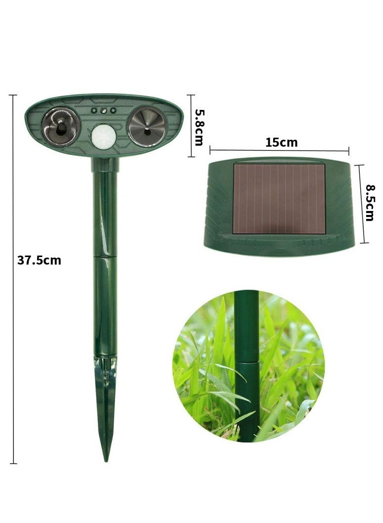 general Ultrasonic Animal Repeller, Solar Powered Animal Repellent, Waterproof Animal Deterrent Devices Outdoor Repels, Effectively Repels Dog Cat Deer Raccoon Rabbit Squirrel Bird Farm Garden Yard - Image 5