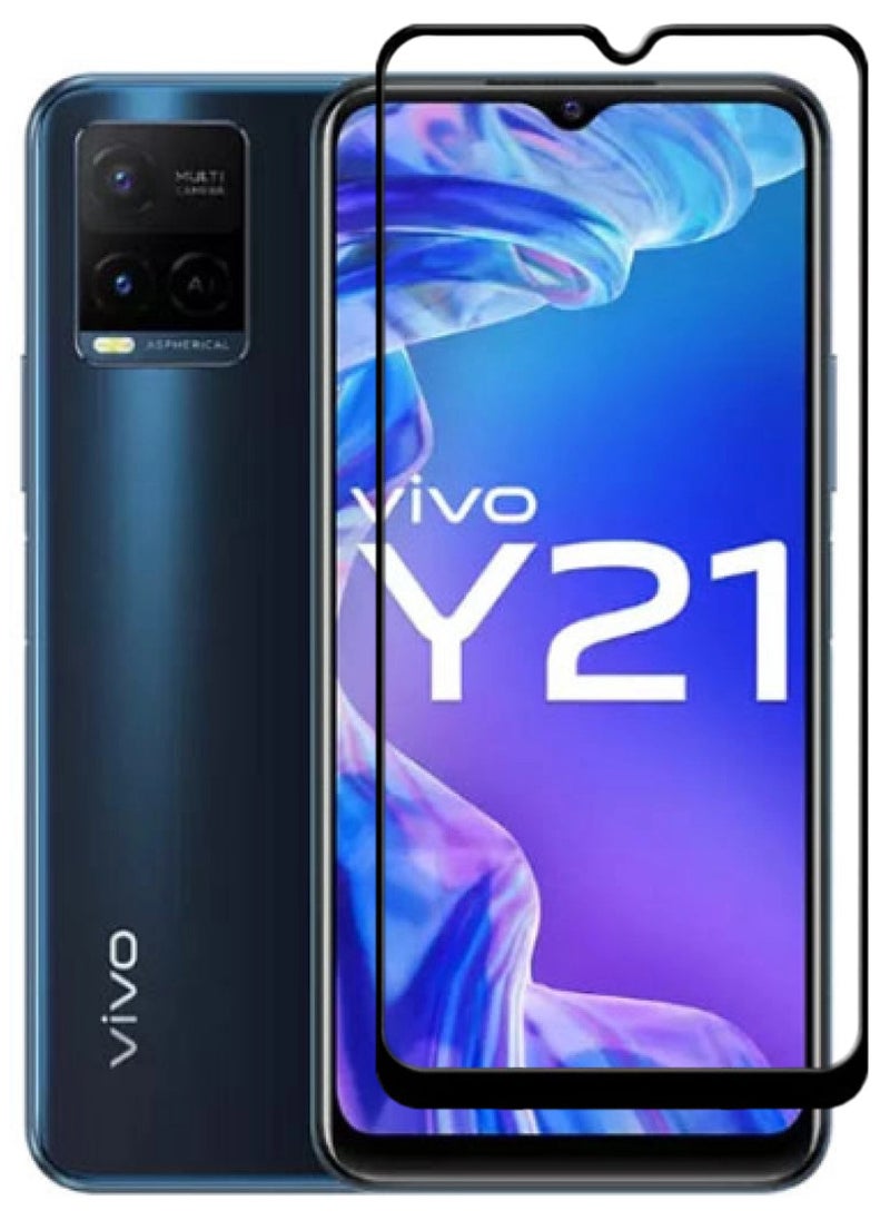 ACLIX Antistatic ESD Dustproof Premium Quality High Definition Tempered Glass Screen Protector Designed For vivo Y21 - Image 1