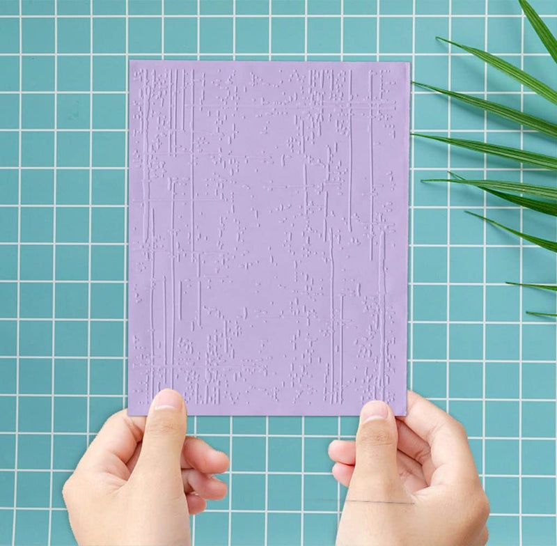 ALIBBON Irregular Background Plastic Embossing Folders for Card Making, Stripe Dots Background Embossing Folders for DIY Scrapbooking, Ink Marks Folders for Paper Craft Photo Album Decorations - Image 3