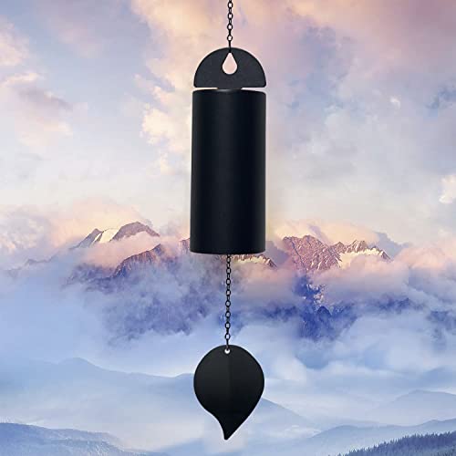 asdfg Deep Resonance Serenity Bell Large Metal Cylinder Wind Chimes Outdoor Windbell Deep Tone 30 Inch Garden Wind Chimes for Patio and Terrace Musical Windchime Outdoor and Home Decoration - Image 1