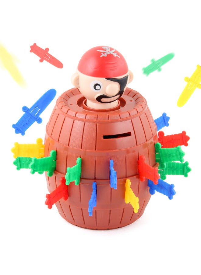 Children's Funny Funny Pirate Bucket 24 Daggers Multiplayer Party Strange Funny Desktop Game Toy-Color:NO.1821 Trick Pirate Barrel 284.4G - Image 2