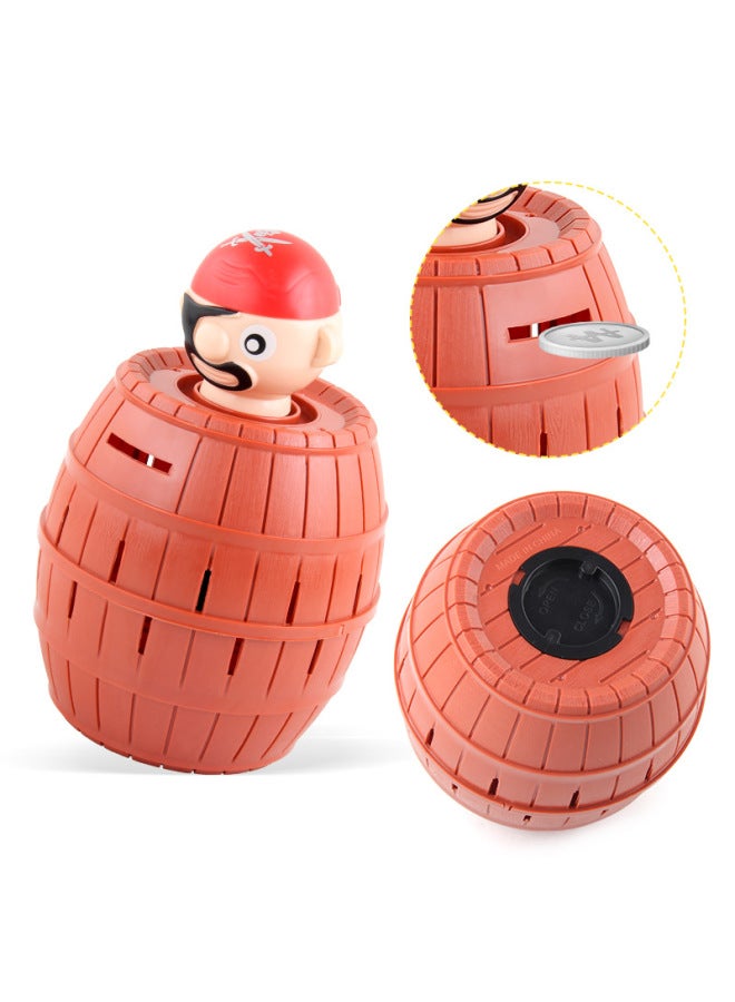 Children's Funny Funny Pirate Bucket 24 Daggers Multiplayer Party Strange Funny Desktop Game Toy-Color:NO.1821 Trick Pirate Barrel 284.4G - Image 4