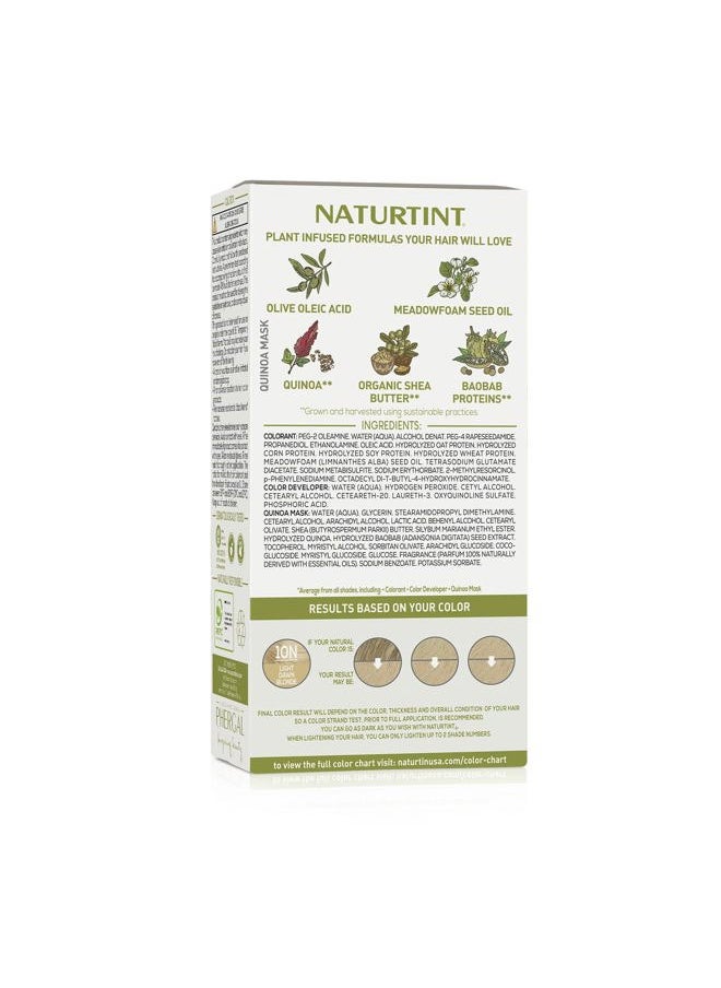 NATURTINT 10N Light Dawn Blonde Permanent Hair Color (Pack of 1), Ammonia Free, Vegan, Cruelty Free, up to 100% Gray Coverage, Long Lasting Results (Packaging may vary)  - Image 5