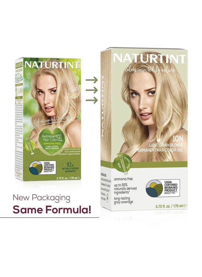 NATURTINT 10N Light Dawn Blonde Permanent Hair Color (Pack of 1), Ammonia Free, Vegan, Cruelty Free, up to 100% Gray Coverage, Long Lasting Results (Packaging may vary)  - Image 2