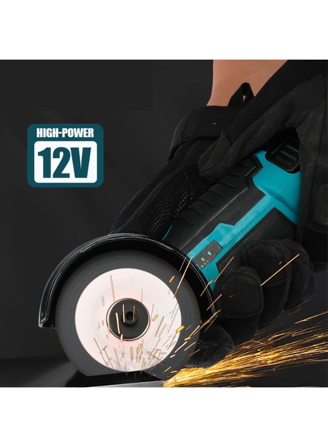 آلة صنفرة وتلميع زاوية لاسلكية صغيرة 12 فولت - مجموعة أدوات كهربائية تعمل ببطارية ليثيوم للتلميع والطحن - Image 2