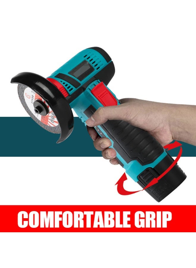 آلة صنفرة وتلميع زاوية لاسلكية صغيرة 12 فولت - مجموعة أدوات كهربائية تعمل ببطارية ليثيوم للتلميع والطحن - Image 5