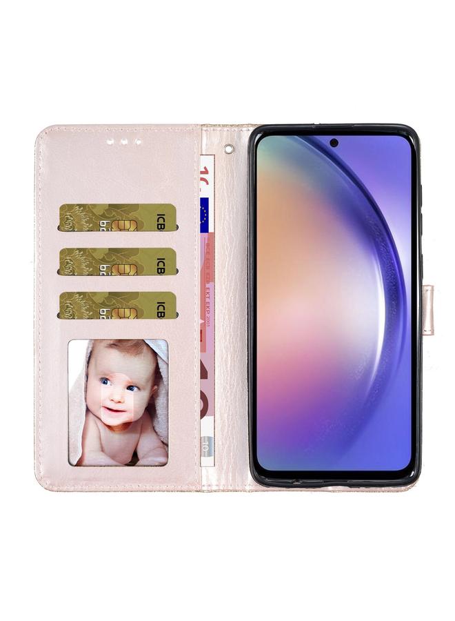 اس-توب جراب هاتف Redmi Note 14 5G جراب هاتف جلدي قابل للطي لامع باللون البودرة - Image 4