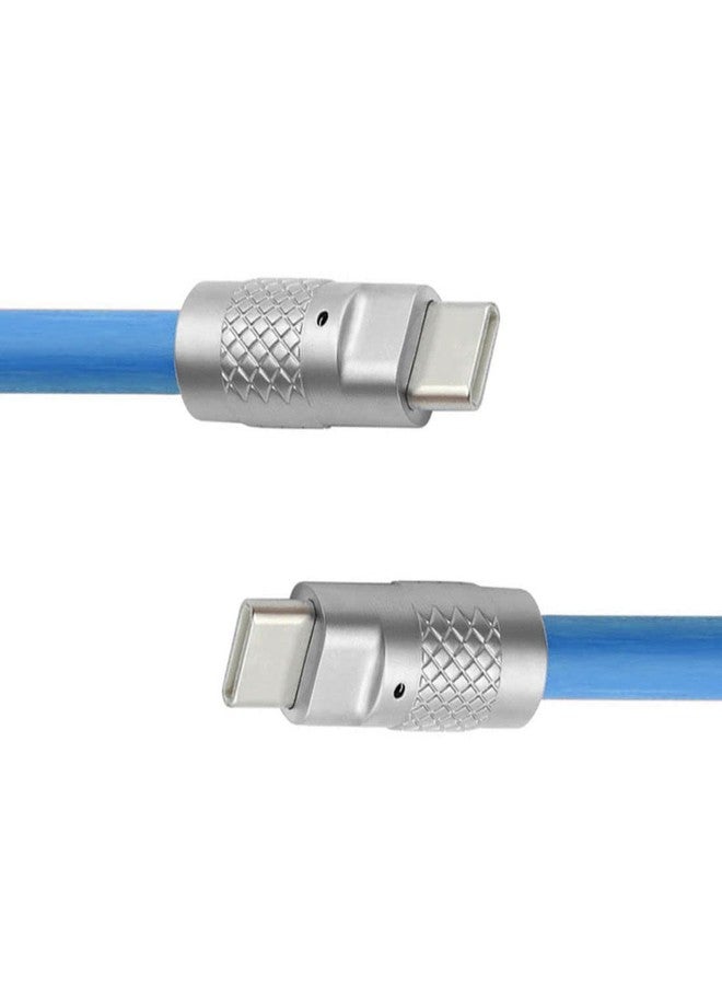 Chenyang كابل تشين يانغ USB C إلى C، USB 2.0 نوع C ذكر إلى نوع C ذكر فائق النعومة 120 واط شحن سريع نقل بيانات كابل تمديد مع مؤشر الشحن 1.0 م - Image 1