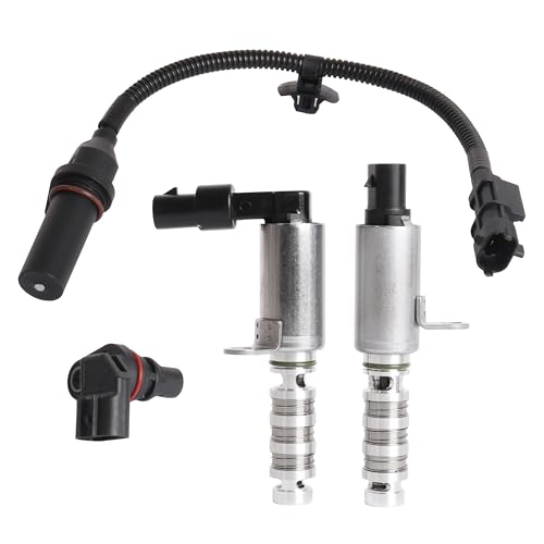 Riyhch Intake & Exhaust Variable Valve Timing VVT Control Solenoid Crankshaft Position Sensor Kit Fit for Hyundai, for Kia 2016-2021 2.0 L Replace ‎24375-2El00 39350-2E200 39180-2B000 - Image 1