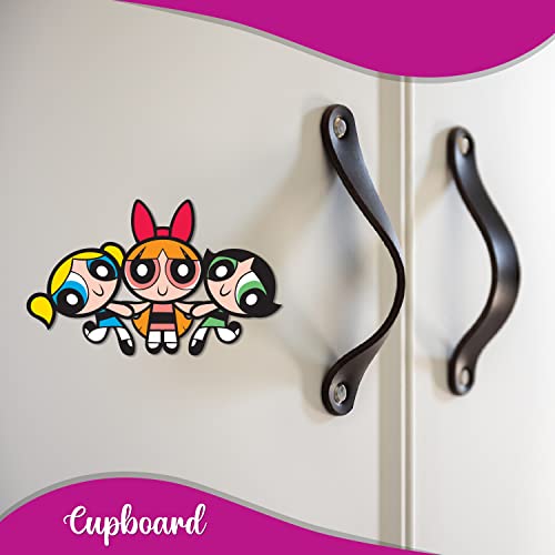 Bhai Please Powerpuff Girls Wooden Fridge Magnet (Pack of 1) | Cartoon Characters, Movie, TV, Comics, Anime | Fridge Decorations | Gift for Friends, Colleagues, Gen Y | Birthday, Return Gift - Image 2