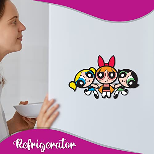Bhai Please Powerpuff Girls Wooden Fridge Magnet (Pack of 1) | Cartoon Characters, Movie, TV, Comics, Anime | Fridge Decorations | Gift for Friends, Colleagues, Gen Y | Birthday, Return Gift - Image 4