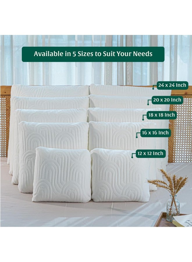 The White Willow The White Willow Memory Foam Square Cushion for Car, Sofa, Diwan, Bed, Chair & Couch-Premium Decorative Square Cushion for Sofa-Throw Pillow-Square Cushions for Back Support-Soft-Small-12x12 Inch - Image 3