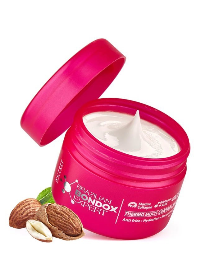 Nutree Professional HAIR TREATMENT MASK FOR DAMAGED BRAZILIAN BONDOX 2.82 oz Thermal Activated Mask for Dry Frizzy Hair | Formaldehyde Free Cruelty Free | Results for up to 1-3 months | Almond Oil - Image 1
