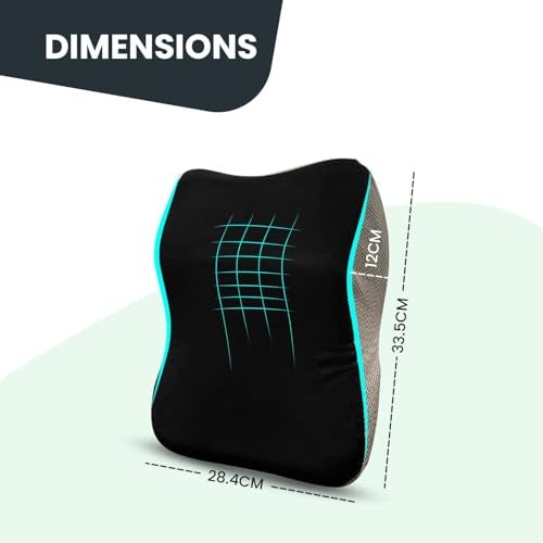 Sleepsia Ultimate Car Neck Rest Pillows | 1 Years Warranty | 100% Memory Foam Ergonomic Car Seat Head Rest Pillow for Neck & Cervical Support - Relieves Neck Pain (Black/Grey) Pack of 2 - Image 2