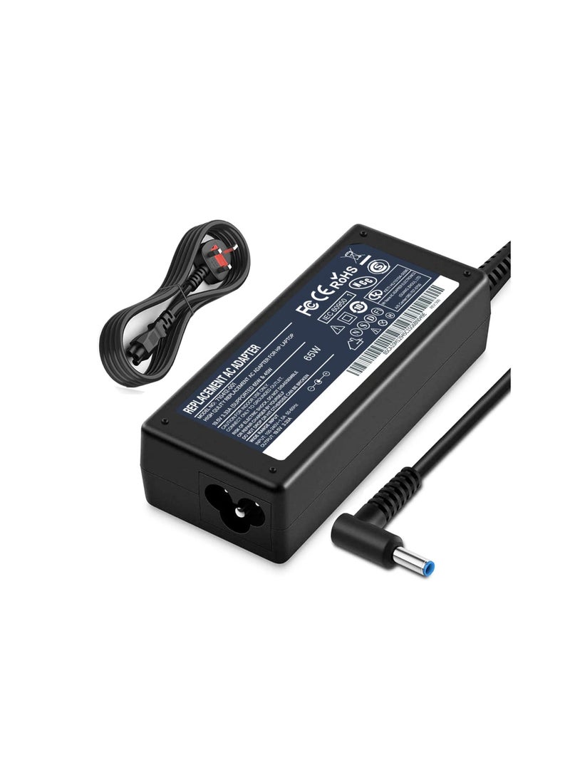 Terabyte 65W 19.5V 3.33A AC HP Laptop Charger, 710412-001, 709985-002, PA-1650-30HE Compatible with HP 250 255 G2 G3 G4 G5 Series, HP Pavilion 15 Series Notebook, HP Elite Book, Chromebook 14, - Image 1