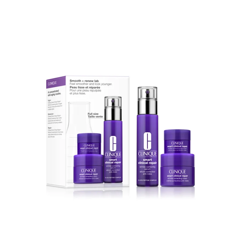 CLINIQUE Smooth + Renew Lab Feel Smoother and Younger