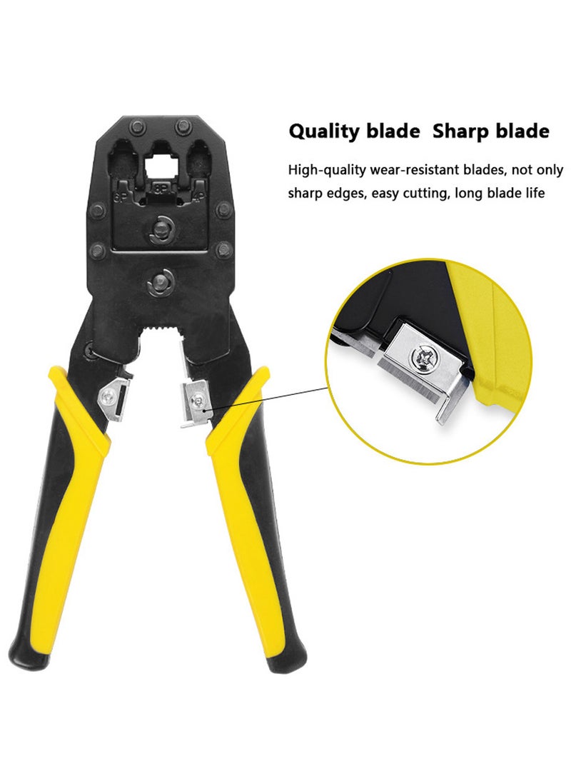 Handskit RJ45 RJ11 RJ12 Network Repairing Plier Tool Kit with Cable Tester Spring Clamp Crimping Tool Crimping Pliers - Image 3