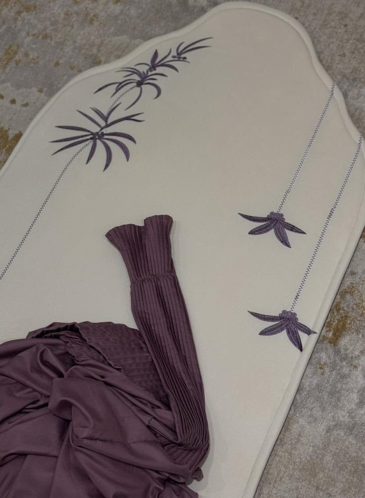 Gerenic Prayer Rug with Prayer Sheet with Pleats - Bee Set - Sugar/Purple  - Image 1