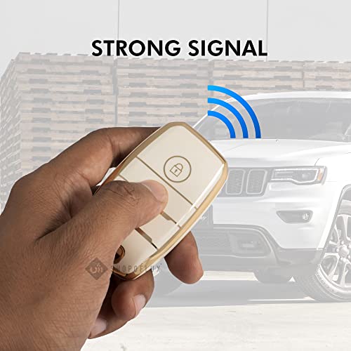 SHOPOFLUX TPU Key Cover Compatible with Kia Sonet | Carens | Seltos 3 Button Smart Key Only (White) - Image 3