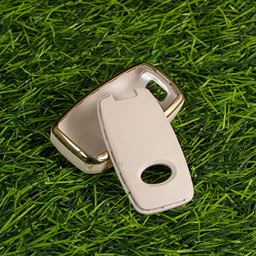 SHOPOFLUX TPU Key Cover Compatible with Kia Sonet | Carens | Seltos 3 Button Smart Key Only (White) - Image 4