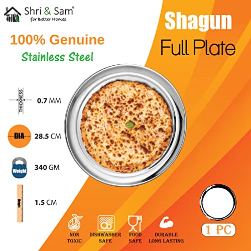 Shri & Sam Stainless Steel Shagun Dinner Set (50 Pcs Glory Set),Solid - Image 4