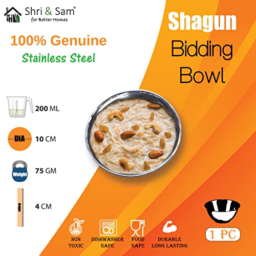 Shri & Sam Stainless Steel Shagun Dinner Set (50 Pcs Glory Set),Solid - Image 5