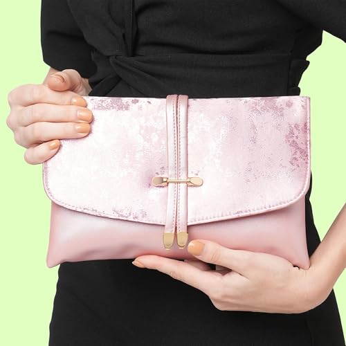 Lavie Women's Chirpy Envelope Clutch Light Pink Ladies Purse Handbag - Image 2