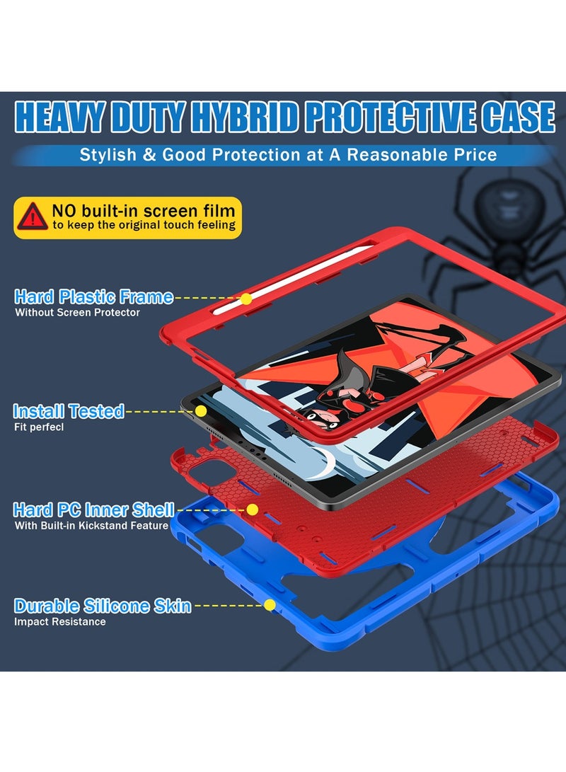 Spider Style Case Compatible for iPad Pro 11 Inch(2018/2020/2021/2022)/iPad Air 4th Gen 10.9 Inch(2020)/iPad   Air 5th Gen 10.9(2022) Shockproof Protective Cover with Pencil Holder  Kickstand for Kids Children - Image 2